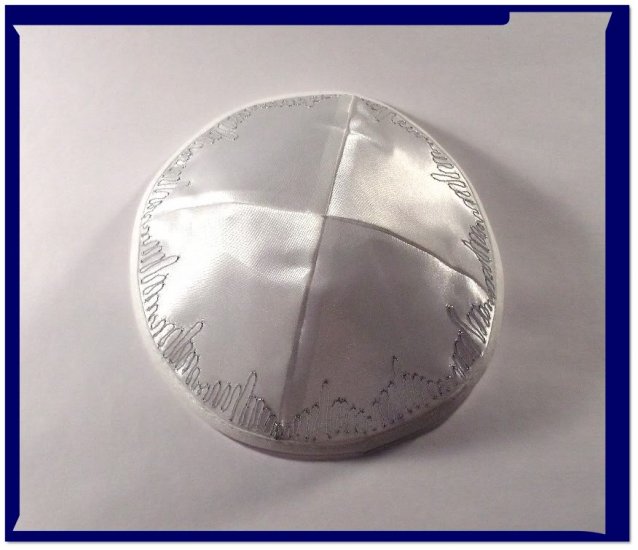 New White Kippah Yarmulke Yarmulka Kipa Kippa DD
