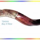 Amazing 26" Silver-plated  Kudu Shofar Israel Judaica
