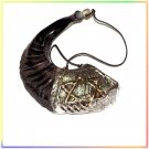Amazing 13" Anointing Silver Rams Shofar Jewish Judaica