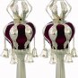 RIMONIM FOR TORAH 29 cm / 11.4 " Bourdeaux Finials New
