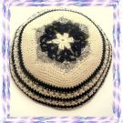 3 LOT MAGEN DAVID Knitted Yarmulke Kipa Kippa Yarmulka