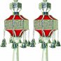 Finials RIMONIM FOR TORAH 29 cm / 11.4 "  DARK RED NEW