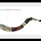 Amazing Silver-plated 41" to 39" Yemenite Shofar Kudu Judaica Plus Bag - Israel