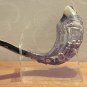 Vintage 41 Cm Jerusalem Silver Plated Rams Horn Shofar Judaica Israel