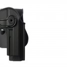 IMI Black Polymer Retention Roto Holsters Taurus PT101 used by IDF