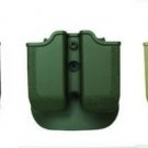 IMI New Black Green Desert Tan Double Mag Pouch for Glock 17/19/22 use by IDF