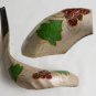 New 12"-14" Shofarot Israel Painted Ram's Horn Shofar with Cluster of Grapes