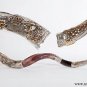 39.5"- 42" Lion - Grape an a Amazing Silver-plated Yemenite Kudu Shofar+Bag