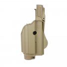 IMI Tan Level 2  Holster Tactical light/laser Glock 22 Pistols Gen 4 Compatible