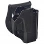 New Black ORPAZ Polymer Holster 360 Rotation Paddle & Belt for Glock 25,IDF use