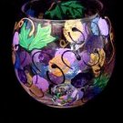 Wines & Vines - Hand Painted - 5 oz. Votive with candle