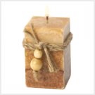 Rustic Wood Squared Votive