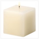 Ivory Vanilla Cube Pillar
