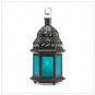 Blue Glass Moroccan Lantern