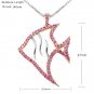 GoldFish Angelfish Pink Sapphire Sea Animal Necklace