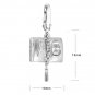 GRAD GIFT Star Bracelet Platinum Plated 925 Silver ROCK