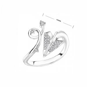 Love Cupid Arrow Aeroplan alike Fashion Diamond Ring
