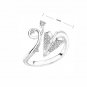 Love Cupid Arrow Aeroplan alike Fashion Diamond Ring