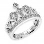 CROWN Prince Princess Queen Royal Tiara Diamond Ring