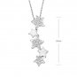 Lucky STAR STUNNING White Gold Diamond Necklace Pendant