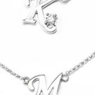 BIRTHDAY GIFT Diamond Alphabet Name Pendant NECKLACE