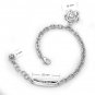 LOver ROSE Flower Bracelet Platinum Plated 925 Silver