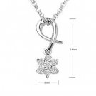 Snow Piece Flowers Diamond Pendant 18K/750 White Gold