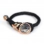 Taurus Leather Female Female Bangle / Bracelet (Rose Golden Buckle)  Silver King