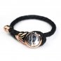 Gemini Leather Female Female Bangle / Bracelet Rose Golden Buckle Silver King