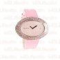 Baby Pink Babydoll Retro Crystal Genuine Leather Watch