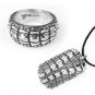 SWEET COUPLE Necklace Ring Crocodile Animal Pattern