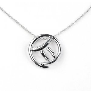 Gemini Horoscope Zodiac Birthday gift Silver Necklace