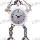 Metal Robot  Alarm  Analog Clock (1*AAA)