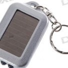 3-LED  Solar Powered Self-Recharge Flashlight key chain
