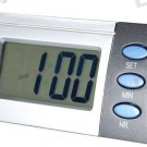 LCD Blue Backlit Talking Time Alarm Clock (English)