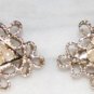 gold colored clip on earrings