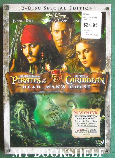 Walt Disney Pirates of the Caribbean Dead mans chest DVD