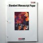 Standard Manuscript Paper