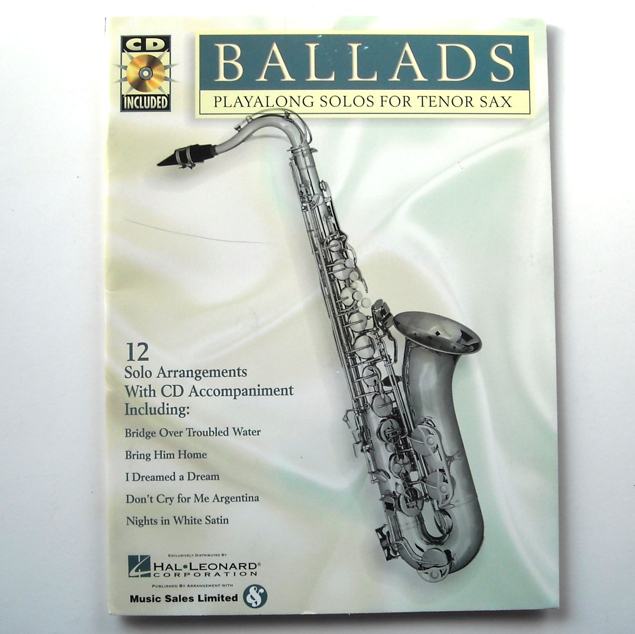 Ballads Play Along CD Tenor Saxophone Sheet Music Hal Leonard