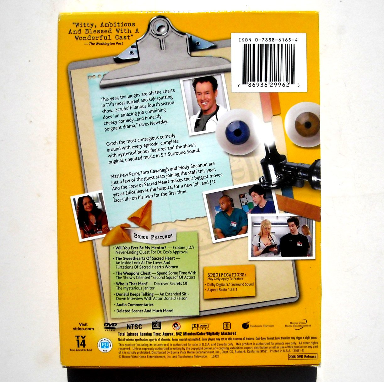 Scrubs Season 4 2006 3 DVD Set