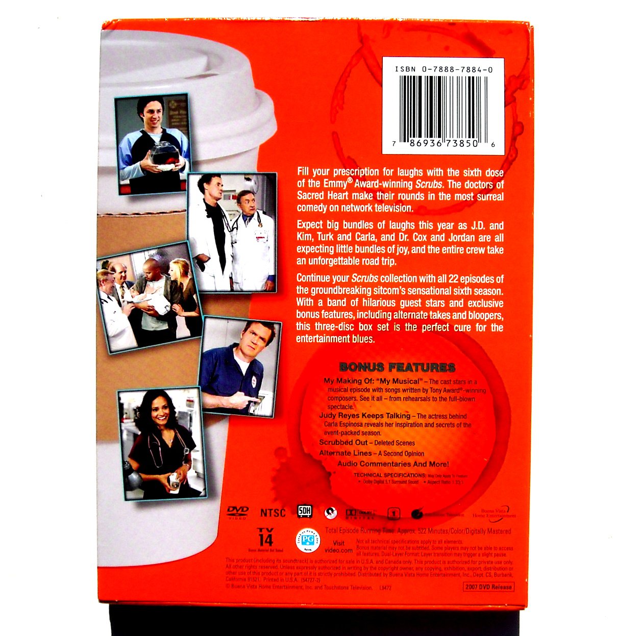 Scrubs Season 6 2007 3 DVD Set