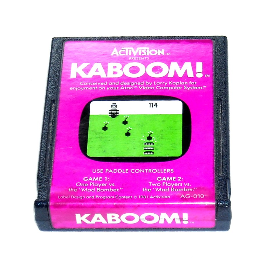 Activision Kaboom Atari Game Cartridge