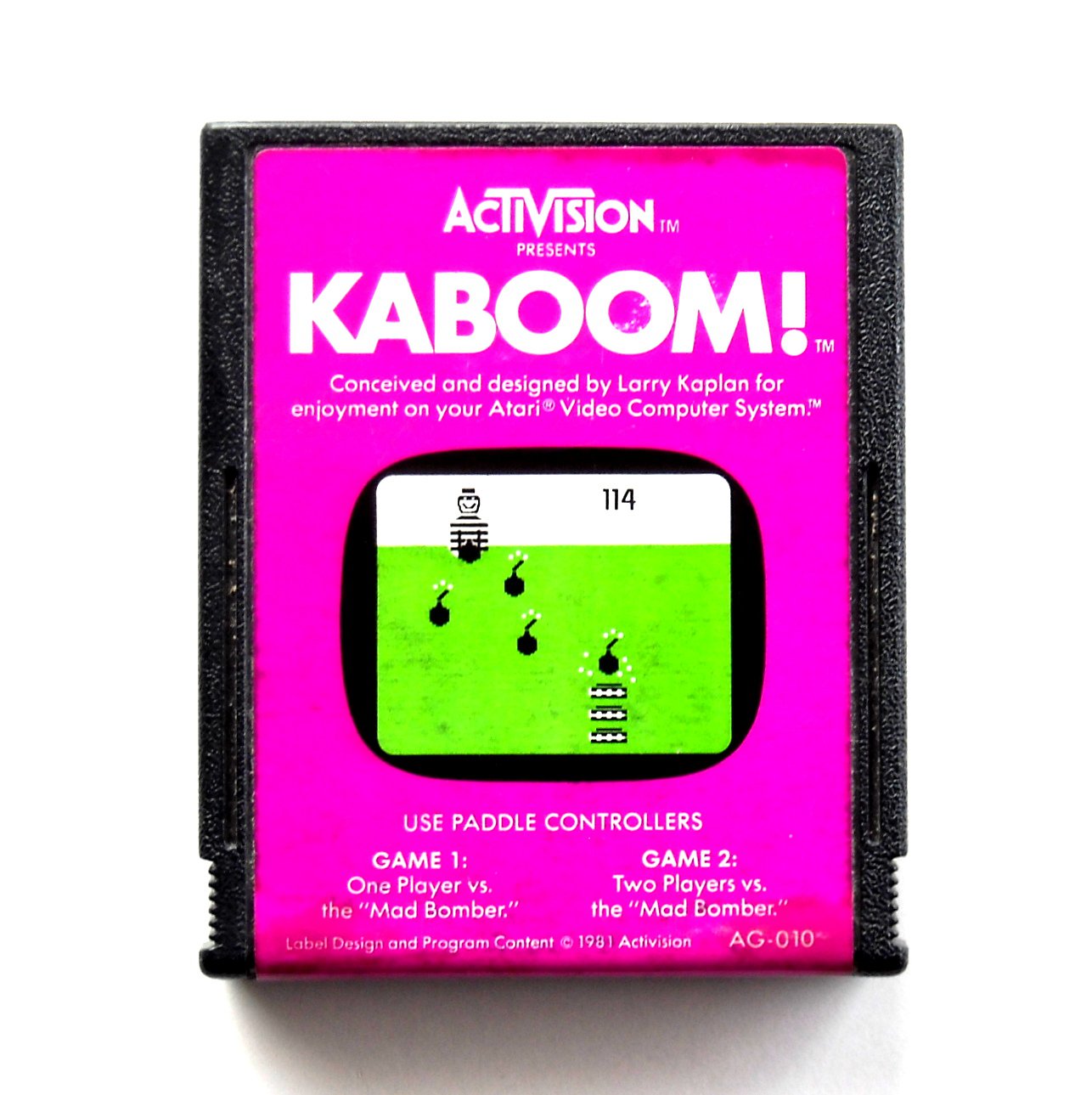 Activision Kaboom Atari Game Cartridge