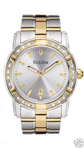 Bulova 98E104 Diamond Bracelet Men's Watch
