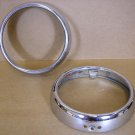1947 Pontiac fog lamp bezel pair NOS