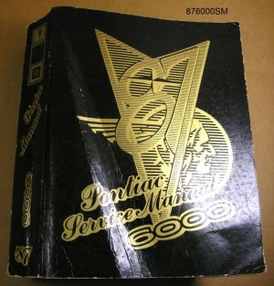 1987 Pontiac 6000 Service Manual