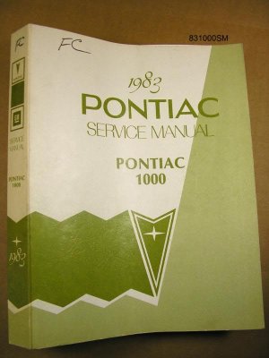 1983 Pontiac 1000 Service Manual