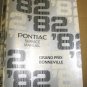 1982 Pontiac Bonneville Grand Prix Service Manual