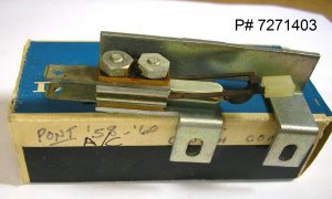 1958 1960 All Pontiac Circulaire A.C. control switch