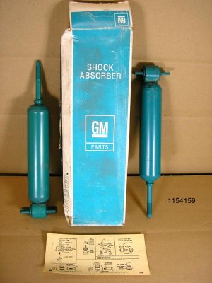 1975 Pontiac Astre Spree front shock absorber pair NOS